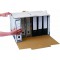 Lot de 5 : Fellowes 0029901 Conteneur frontal Banker Box System - Montage automatique - Bleu/Blanc