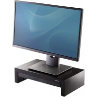 Fellowes support moniteur Designer Suites, 3 hauteurs possibles, pour ecran PC jusqu'a  21", tiroir de rangement, noir