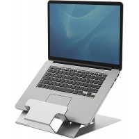 Fellowes support d'ordinateur portable Hylyft en aluminium, leger, avec pochette de rangement, 6 reglages en hauteur