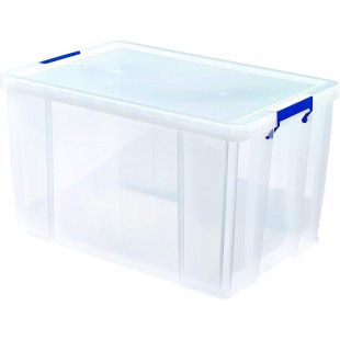 Bankers Box Boite de rangement ProStore 85 L, 37.5 x 57.5 x 38 cm, avec couvercle et poignees, format A4, empilable, plastique t