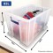 Bankers Box Boite de rangement ProStore 85 L, 37.5 x 57.5 x 38 cm, avec couvercle et poignees, format A4, empilable, plastique t