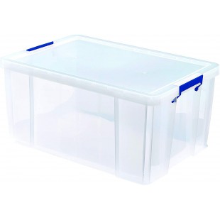 Bankers Box Boite de rangement ProStore 70 L, 30 x 58 x 38.5 cm, avec couvercle et poignees, format A4, empilable, plastique tra