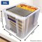 Bankers Box Lot de 3 Boites de rangement ProStore 36 L, 30 x 37 x 31 cm, avec couvercle et poignees, empilable, plastique transp