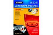 Fellowes 5306901 Pochettes de Plastification Brillantes 125 Microns 75x105 mm (Format Badge) par 100