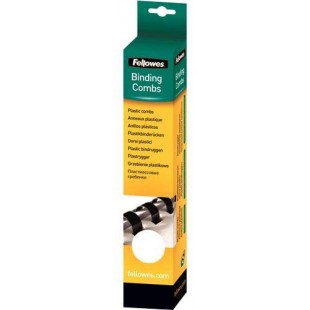 Fellowes - 5330403 - Pack de 25 Anneaux plastiques - 8 mm - Blanc