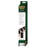 Fellowes - 5330702 - Pack de 25 Anneaux plastiques - 8 mm - Noir