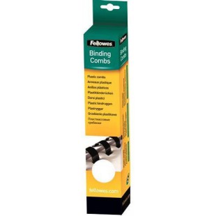 Fellowes - 5331203 - Pack de 25 Anneaux plastiques - 12 mm - Blanc