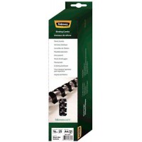 Fellowes - 5332302 - Pack de 25 Anneaux plastiques - 16 mm - Noir