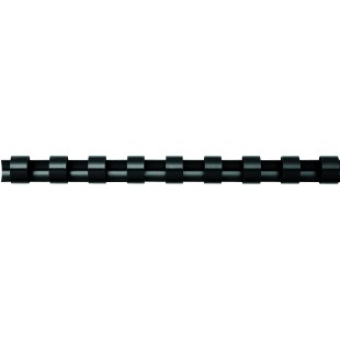 Fellowes - 5346507 - Pack de 100 Anneaux plastiques - 12 mm - Noir