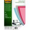 Fellowes 534850 - Pack de 50 Anneaux plastiques 25 mm - Noir & 5376001 Couvertures de reliure A4 transparentes PVC 150 microns 1