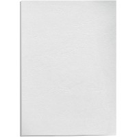 Fellowes 5373602 Delta Grain - Pack de 25 Cuir A4 Couvertures de reliure - Blanc