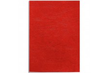 Fellowes - 5373702 - Pack de 25 Couvertures Grain Cuir - A4 - Rouge