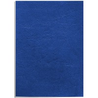 Fellowes 5373902 Delta - Pack de 25 A4 Couvertures de reliure Grain Cuir - Bleu royal