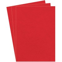 Fellowes - 5370305 - Pack de 100 Couvertures Grain Cuir - A4 - Rouge