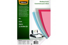 Fellowes 53764 - Pack de Couvertures de reliure 100 PVC A3 200 Microns - Transparent