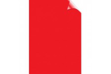 Fellowes - 5377201 - Pack de 100 Couvertures PVC A4-200 Microns - Transparent Rouge