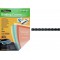 Fellowes 5380001 - Pack de 25 Couvertures de reliure PVC A4 180 Microns - Transparent & Anneaux en plastique 12 mm Noir