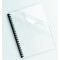 Fellowes 5380001 - Pack de 25 Couvertures de reliure PVC A4 180 Microns - Transparent & Anneaux en plastique 12 mm Noir