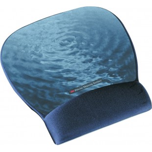 Scotch 3M Tapis de Souris precision en Gel avec Repose-Poignets Bleu