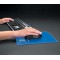 Fellowes 9182201 'Health-V' Crystal Tapis de souris ergonomique avec repose-poignet Bleu