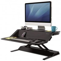 Fellowes Lotus Station de travail ajustable Assis-debout Noir, 13.97x83.19x61.60 cm