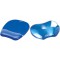 Fellowes Tapis de Souris Repose Poignet Crystal Gel, Tapis de Souris Ergonomique, en Gel Transparent Bleu & 91177-72 