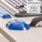 Fellowes Mini repose poignet Crystal Gel, mini repose-poignet ergonomique pour souris gel transparent bleu, 18 x 122 x 88 mm 911