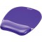 Fellowes 91441 Tapis de Souris Repose-Poignet Ergonomique Crystal Gel Violet & 91437 Repose-Poignets Ergonomique pour Clavier Cr