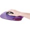 Fellowes 91441 Tapis de Souris Repose-Poignet Ergonomique Crystal Gel Violet & 91437 Repose-Poignets Ergonomique pour Clavier Cr