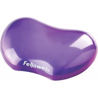 Fellowes Mini Repose Poignet Crystal Gel, Mini Repose-Poignet Ergonomique pour Souris Gel Transparent Violet, 18 x 122 x 88 mm 9