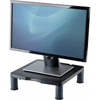 Fellowes support Moniteur Standard, 3 hauteurs possibles, passe-cables integre, pour ecran PC jusqu'a  27kg, gris fonce