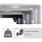 Fellowes support Moniteur Standard, 3 hauteurs possibles, passe-cables integre, pour ecran PC jusqu'a  27kg, gris fonce