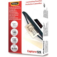 Fellowes Pochettes de plastification 125 microns 60 x90 mm Transparent