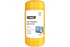 Fellowes Boite 100 Lingettes nettoyantes pour le Bureau, pour les ecrans et autres surfaces, sans alcool, 9970311