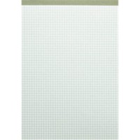 Bloc-notes recycle A5, quadrille 50 feuilles 60g sans couverture