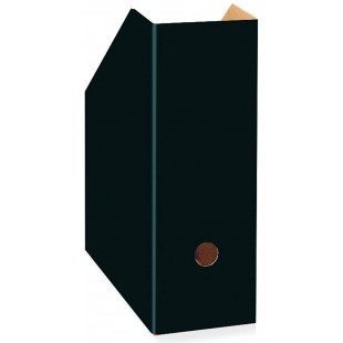 Lot de 40 : 350000012 Porte-revues en carton Noir 10,5 x 26 x 31 cm