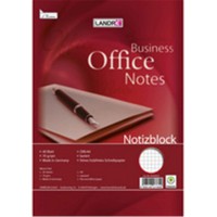 Lot de 10 : LANDRe 100050244 LANDR Bloc Lettres"Business Office Notes, DIN A4, quadrille