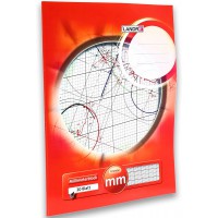 Landre Bloc de papier millimetre, A3, 80 g/m2, 20 feuilles de papier ligne, encolle en haut A3 1 Stuck
