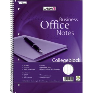 LANDRe Cahier 100050245 "Pocket Notes, ligne Rouge