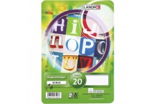 100050494 Lot de 50 feuilles de papier vierges sans bois avec coins arrondis perfores Format A5 70 g/m²