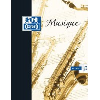 Oxford Cahier de Musique et Chant 17x22 24 Pages avec portees + 24 Pages Lignees