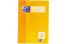 Oxford 384501604/100050367 Cahier Format A5, lineature 4, 9 mm, 90 g/m² Ligne de 4 assortis
