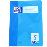 Oxford 384501605/100050368 Cahier Format A5, lineature 5, carreaux 5 mm, 90 g/m², de 4 assortis