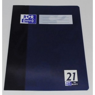 Oxford 384401621/100050307 Cahier Format A4, lineature 21 ligne 9 mm, 90 g/m², 4 voies assortis