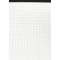 100050632 bloc-notes de 50 pages sans couverture Format A4 Papier perfore et quadrille 60 g/m² (fin) Sans bois Bloc-no