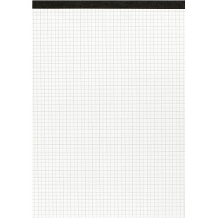 100050632 bloc-notes de 50 pages sans couverture Format A4 Papier perfore et quadrille 60 g/m² (fin) Sans bois Bloc-no