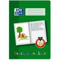 Oxford ecrire 100050098 Lin 4 G - A4, 16 feuilles, 90 g/m², Histoire manche