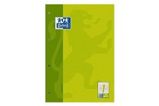 Oxford 100050340 Bloc de travail lignes 1 - A4, 50 feuilles, 90 g/m², 4 perforations