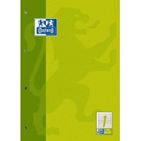 Oxford 100050343 Bloc de travail lignes 21 - A4, 50 feuilles, 90 g/m², 4 perforations