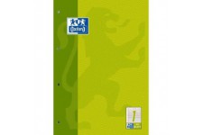 Oxford 100050343 Bloc de travail lignes 21 - A4, 50 feuilles, 90 g/m², 4 perforations